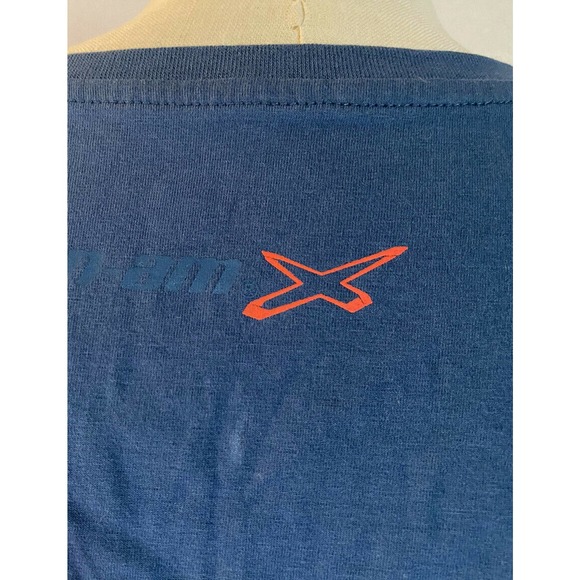 Can-am Womens v neck pocket t shirt blue size Medium New NWT. U2 - Picture 6 of 9
